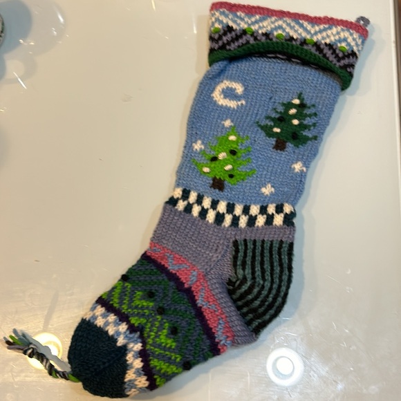 Gorgeous wool Christmas stocking stuffer handmade in Nepal - Picture 3 of 11